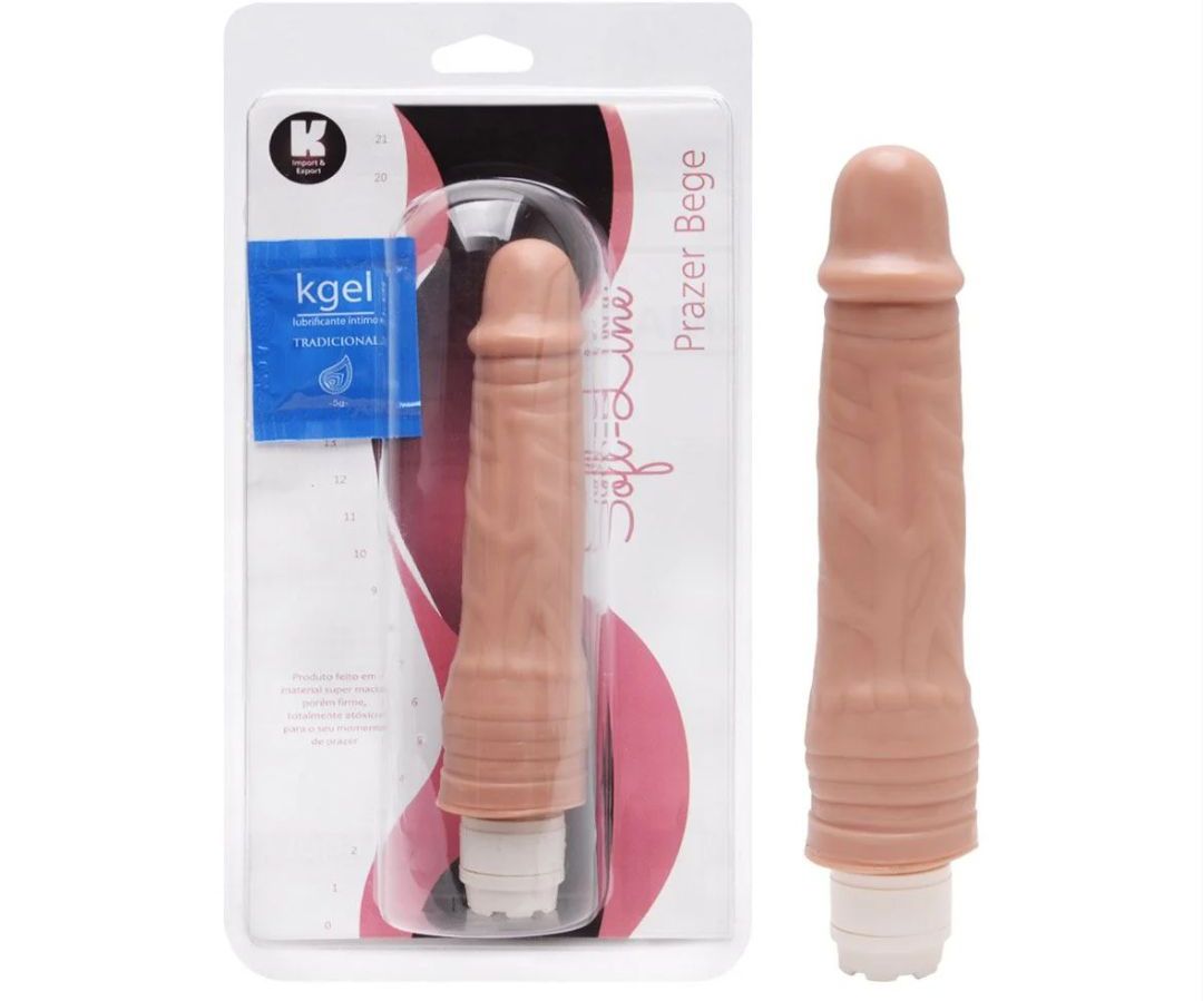 Prótese com vibrador 21 x 4, 2